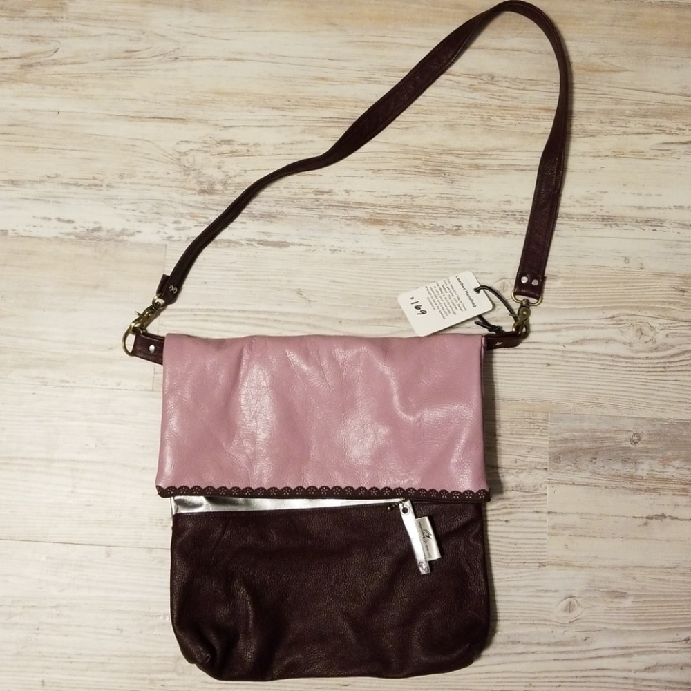 NWT  Authentic Italian Leather Crossbody Purse